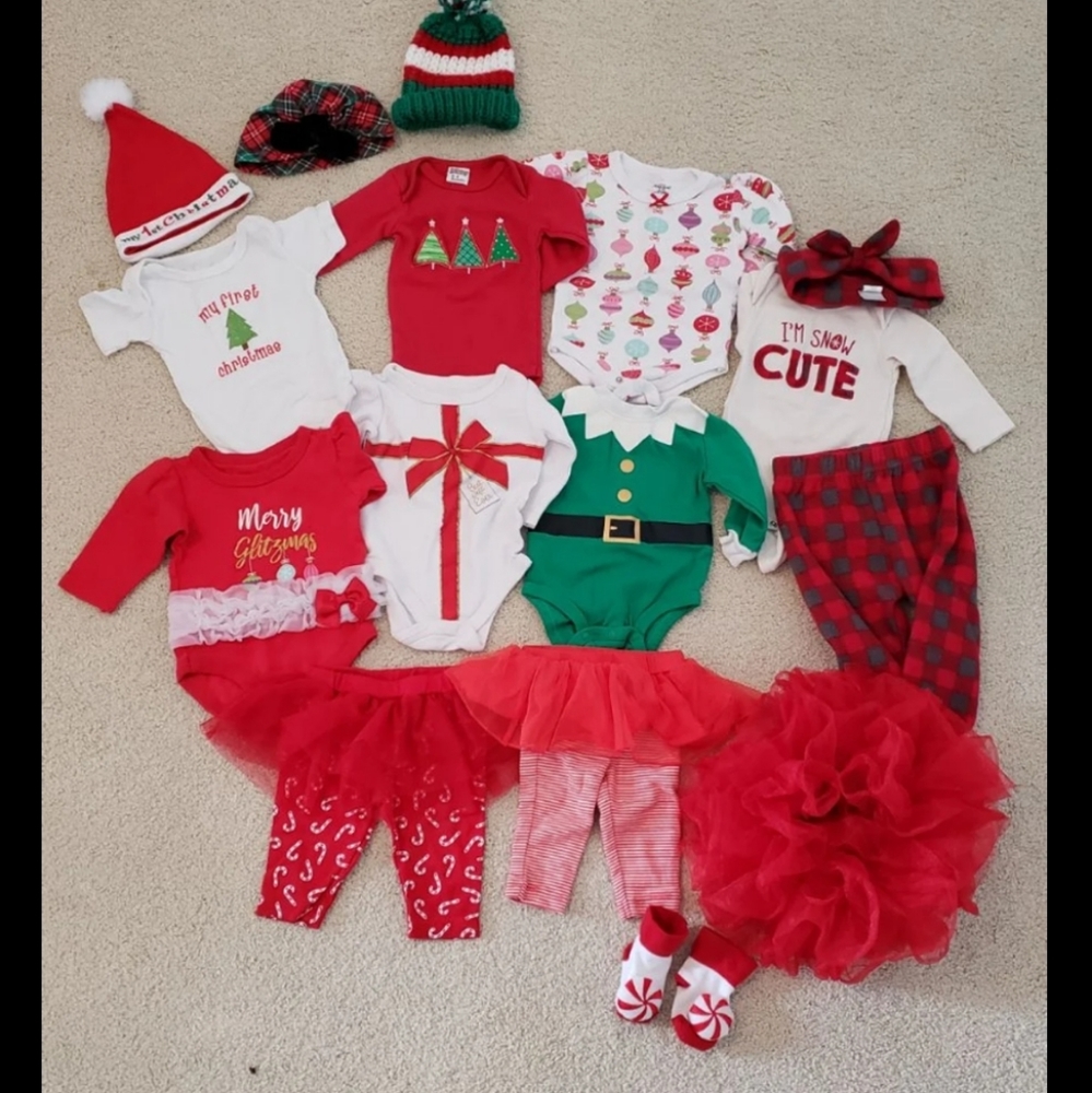Baby girl Christmas lot